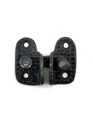 Buğz Antika Tarz Dekoratif Pirinç Mini Kapak Mandalı - 40X45 Mm, Oksit