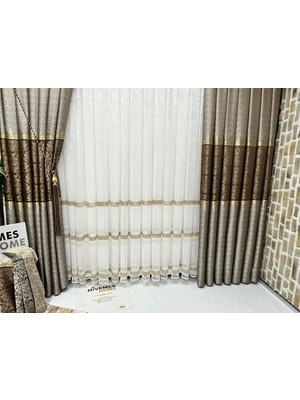 Nivemes Home Nivemeshome Gardenya 1/3 Sık Pileli Tül Perde Apm