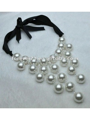 Shiklik Şık Beyaz Inci Kolye ile Zarafetinizi Yansıtın