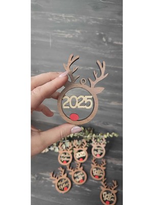 Empressco Yılbaşı Geyik Süsü, 5 Adet, Kahverengi, Yılbaşı ve Yeni Yıl Dekoru