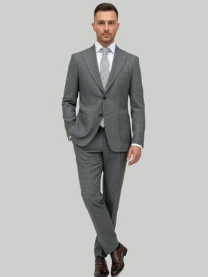 HERMOSE Essential | Yeşil Kareli Jogger Takım Elbise