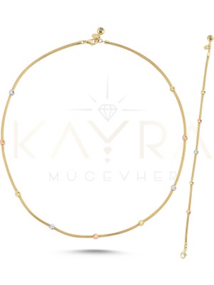 Kayra Mücevher Dorika Altın Kolye ve Bileklik TK18