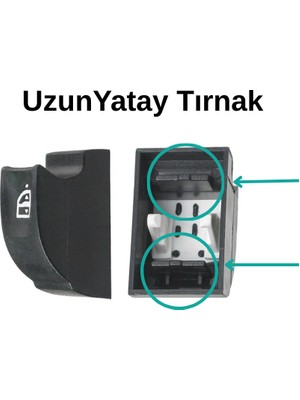 Alpha Auto Part Renault Scenic, Laguna, Fluence, Latitute için Cam Açma Düğme Kapağı-Geniş Ayaklı