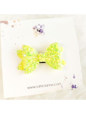 Sahici Anne Simli Fiyonk Saçsız Bebek Tokası 6cm -Seyrek Az Saçlı Bebeklere Özel Toka