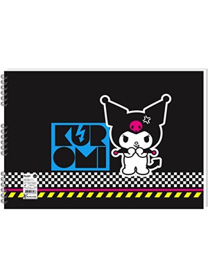 2 Adet  Kuromi 25*35 15 Yp. Spiralli Resim Defteri