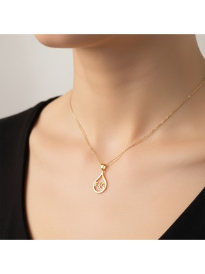 Tabitela 8 Ayar Altın Kolye Ucu E&g GM11156 0.5 gr