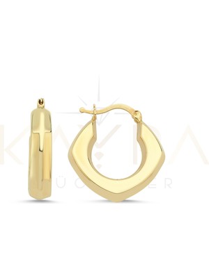 Kayra Mücevher Ay Altın Halka Küpe AHK71