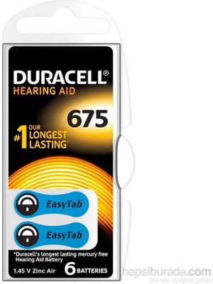 Eco Port 675 Numara 6 Lı Işitme Cihazı Pili