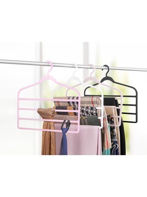 FRY Multiplex Elbise Askısı Çok Katlı 1 Adet 42X37 Royaleks-Brns 20894