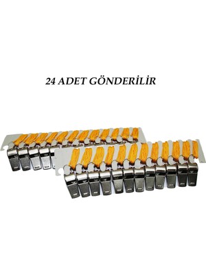 24 Adet Metal Düdük (5148)