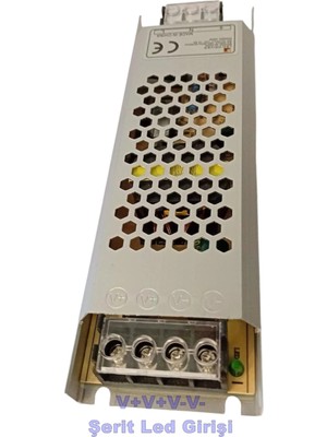 K2 Led K2 Süper Slim 12V 12.5A Dc Şerit LED Trafosu 150W IP20 (12 Volt 12 Amper 12MT Ye Kadar Kullanım Için Uygundur)