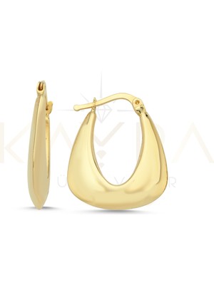 Kayra Mücevher Altın Halka Küpe AHK113