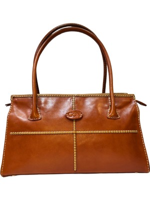 Gön Sanra Taba Deri/gri Kadın Omuz Çantası 048 Sanra