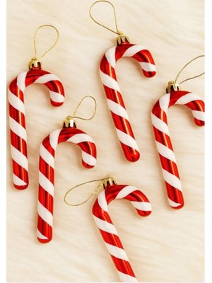 Empressco Kırmızı 12 cm 3'lü Yılbaşı Ağacı Süsü Seti, Şık ve Renkli Dekorasyon.