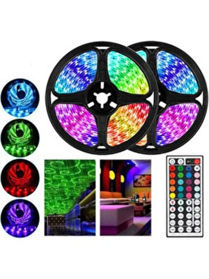 Cata CT-4558 RGB Şerit LED Seti 5 Metre Renk Değiştiren Aydınlatma Aksesuarı