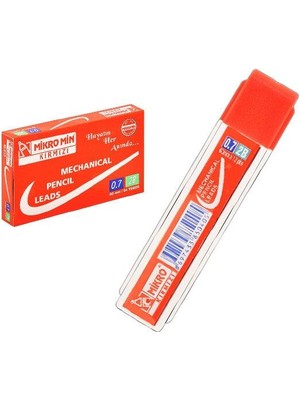 Şahin Kırtasiye Mikro 60MM Renkli Kırmızı 0,7mm  Kalem Ucu 24 Tüp'lü Paket