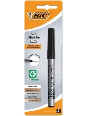 Bic Pocket Siyah Markör Kalem