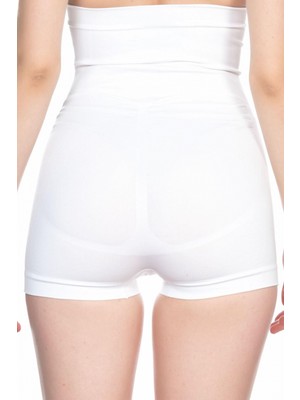 Marsilyan Beyaz Mı Emay 2047 Yüksek Bel Boxer Korse