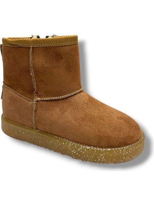 Arzen Bebe 620F-26 Süet Deri  Içi Kürklü Anatomik Kız Çocuk Bot 31-36