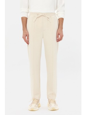 D'S Damat Ds Damat Regular Fit Bej Düz Eşofman Alt