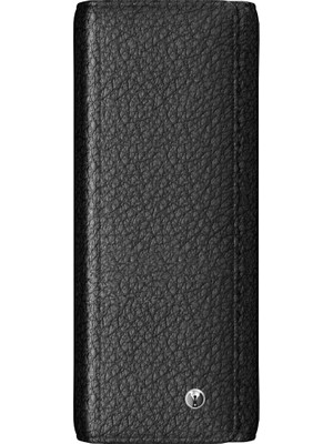 Scrikss & Wizdesign Toscana Hakiki Deri Kapaklı Siyah Ikili Kalemlik