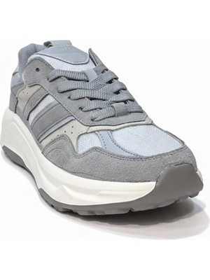 Lufian Eduard Gri Erkek Hakiki Deri Spor Ayakkabı