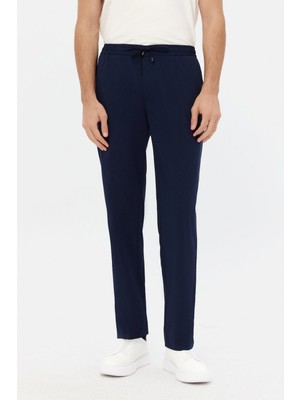 D'S Damat Ds Damat Comfort Fit Siyah Düz Jogger Pantolon 5HC03ST15322M