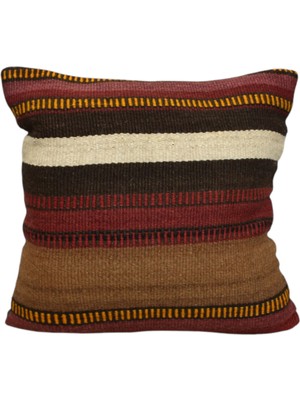 Kilim Antik El Dokuma Dekoratif Kilim Kırlent Yastık Kılıfı 0942 - Yeni - Çok Renkli