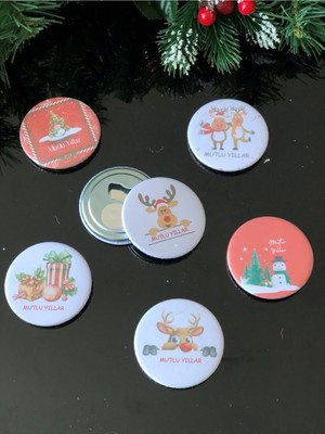 Empressco Yılbaşı Temalı Magnet Seti, Renkli ve Çeşitli Desenler, Hediye Fırsatı