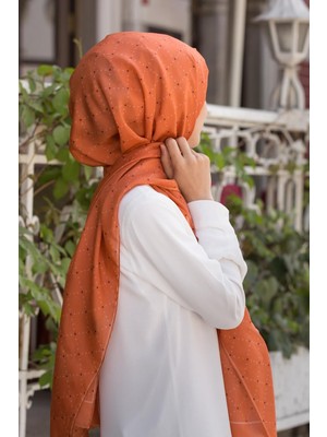 Vissona %100 Ipek Geometrik Desenli Taba - Siyah Renkli 92X210 Şal