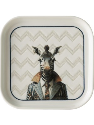 Mudo Home ICONIC KARE TABAK 17CM-ZEBRA