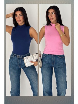 Noa Noa 2\'li Paket Kadın Kolsuz Boğazlı Basic Body – Sleek Core