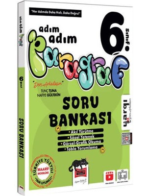 Yargı Yayınevi 6. Sınıf Ders Arkadaşım Adım Adım Paragraf Soru Bankası Ciltsiz Eğitim Kitabı