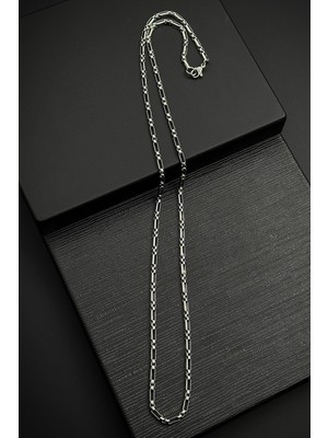 Frnch 316L Çelik Italyan Model Gümüş Renk Erkek Kolye FRJ30835-935-A