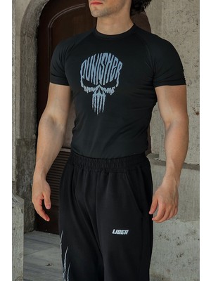 Liber Punisher - Compression T-Shirt (Siyah)