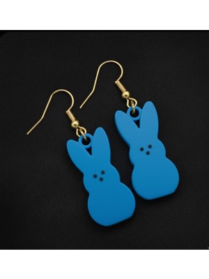 Kanem3D 2 Çift Sevimli Tavşan Küpeler