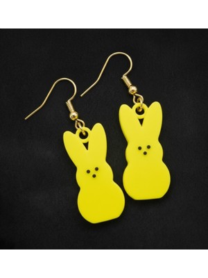 Kanem3D 2 Çift Sevimli Tavşan Küpeler