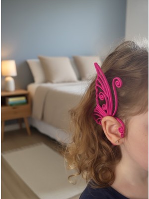 Kanem3D Kelebek Kanat Kulak Arkası Küpe