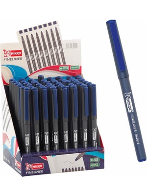 Şahin Kırtasiye Mikro Fineliner M 2028-48 Mavi 48'li Stand