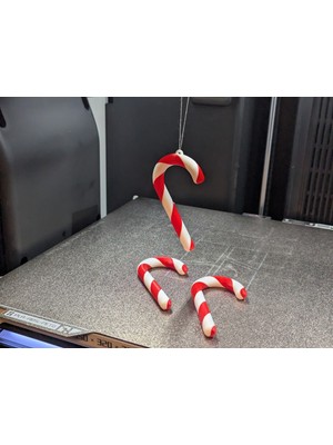 Empressco Renkli Noel Ağacı Süsü, 3'lü, Şeker Temalı, Klasik Tasarım, Dekoratif, Sevimli.