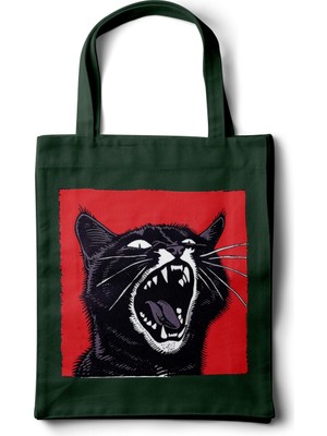 INKD Gabardin Bez Çanta – Angry Cat Tasarım - 35X40