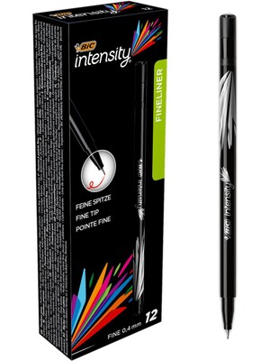 Bic Intencity Siyah Fineliner 0,4mm 12'li Kutu