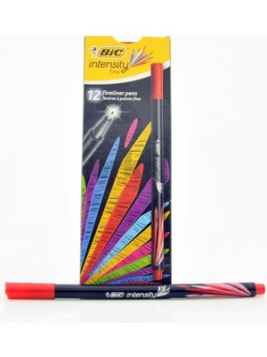 Bic Intensity Fineliner Kalem 0.4 mm Kırmızı x 12'li Kutu