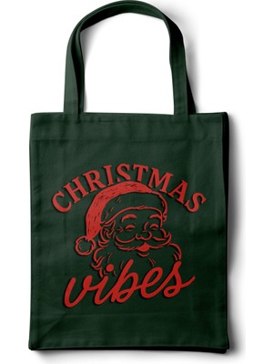 INKD Gabardin Bez Çanta – Noel Baba Illüstrasyon - 35X40