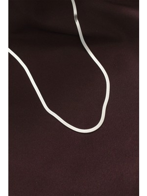 Eco Port 316L Çelik Gümüş Renk 60 cm Italyan Zincir Kolye