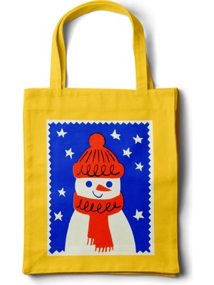 INKD Gabardin Bez Çanta – Kardan Adam Tasarım - 35X40 - Tote Bag
