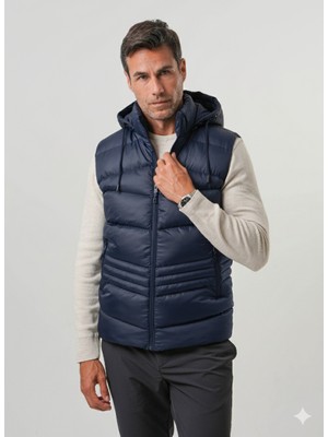 Pique ARCHIL ERKEK YELEK Kapüşonlu Erkek Şişme Yelek