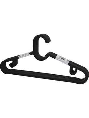 Go İthalat 10PCS Plastik - Antrasit Gri Elbise Askısı (5314)