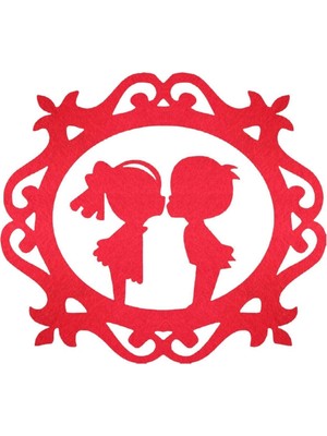 Empressco Keçe Yılbaşı Süsleri, 6 Adet, Kırmızı ve Çok Renkli, Şık ve Neşeli Dekorasyon Seti