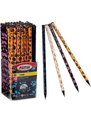 Fatih Kalem Fatih Kurşun Kalem Patı Siyah Lata 72'li Paket